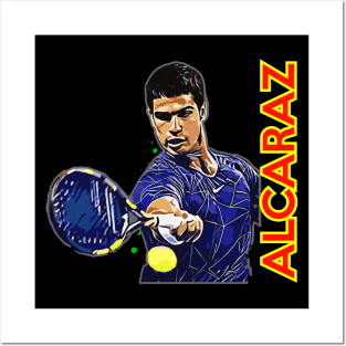 Carlos Alcaraz Tennis Masters Champion Posters and Art